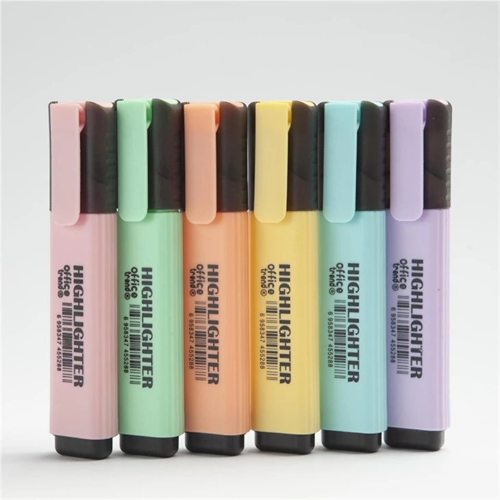 Highlighter Pen Cream Colors קצה אזמל